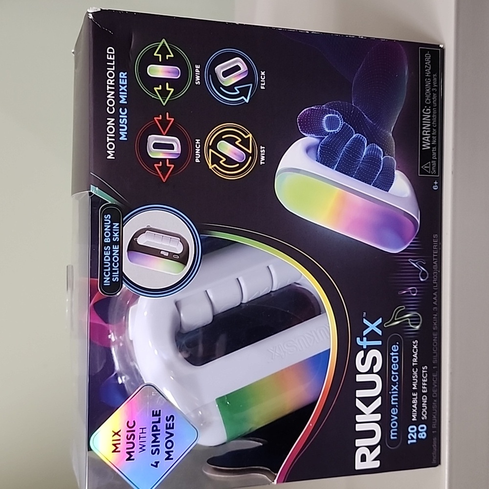 RUKUS Just Play RUKUSfx Motion-Controlled Music Mixer, Lights and Sounds Music,